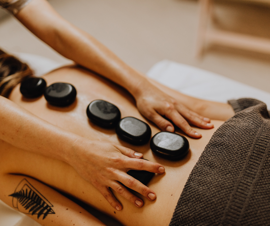 Hot stone massage therapy